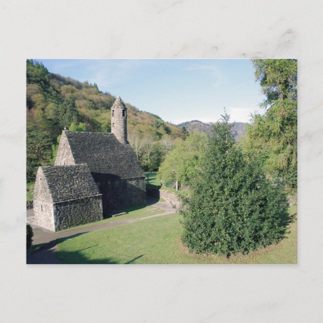 Glendalough view postcard (Front)