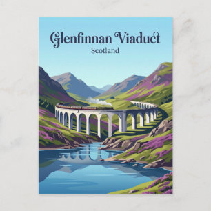 Glenfinnan Viaduct Scotland Postcard