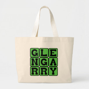 Glengarry, Boat-Shaped Hat Large Tote Bag