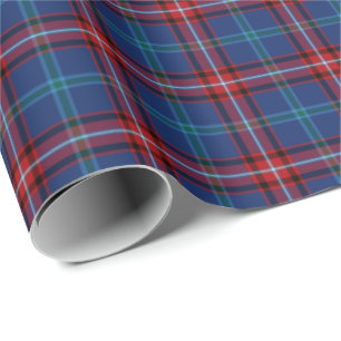Glenn Clan Tartan Irish Plaid Pattern Wrapping Paper
