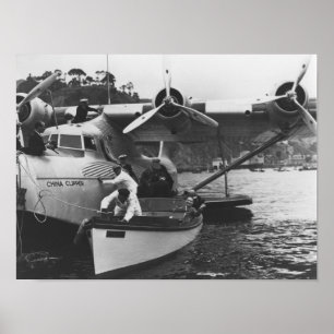 Glenn Martin w/ China Clipper Poster