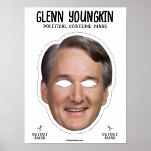 Glenn Youngkin Costume Mask Poster