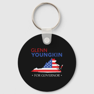 Glenn Youngkin Virginia Governor Election Republic Key Ring
