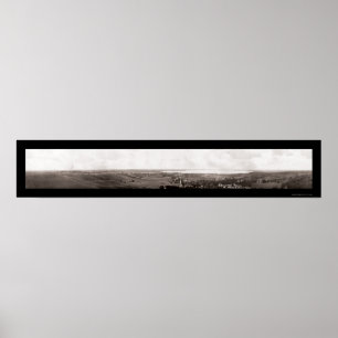 Glenwood MN Panorama Photo 1913 Poster