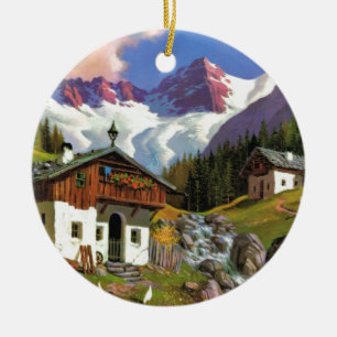 Gletcherwelt, Switzerland Ceramic Ornament