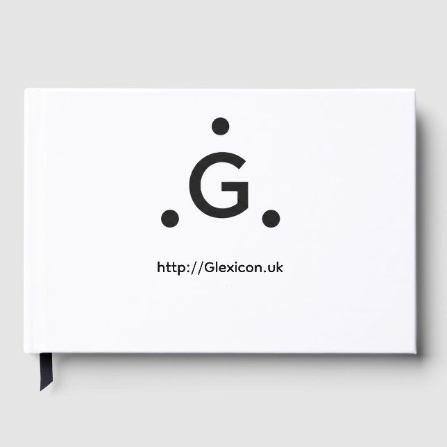 Glexicon UK Guest Book (Front)