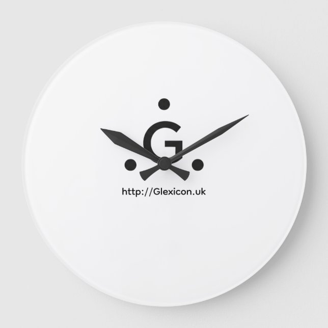 Glexicon UK Large Clock (Front)