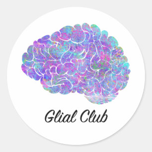 Glial Club Classic Round Sticker