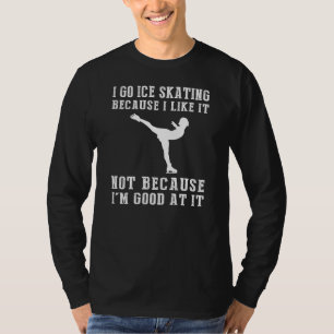 Glide and Giggle - Embrace Ice Skating with a Spla T-Shirt