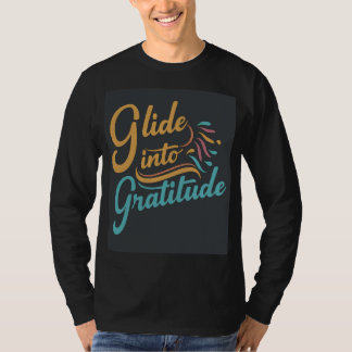 Glide into Gratitude: Boys' T-Shirt Design