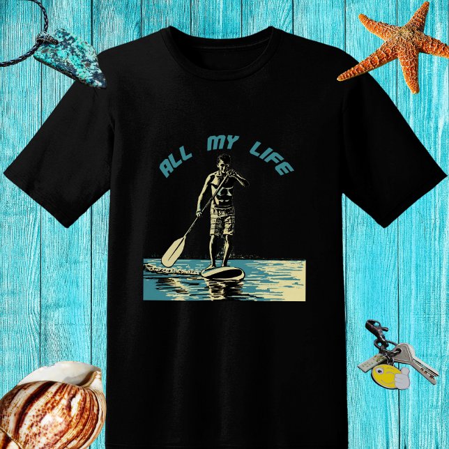 Glide, ride and surf on sup paddle board T-Shirt (Creator Uploaded)