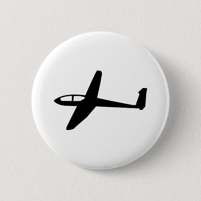 Glider 6 Cm Round Badge (Front)