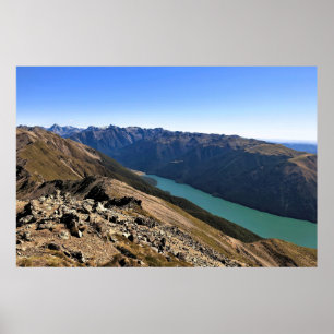Glider over Lake Rotoiti Poster