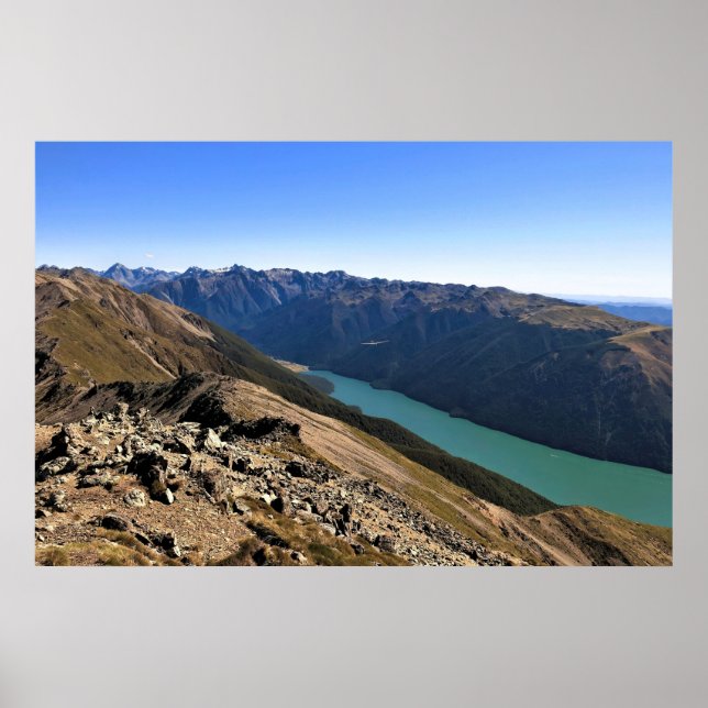 Glider over Lake Rotoiti Poster (Front)