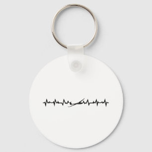 Glider Pilot   Glider Flight School Gift Key Ring
