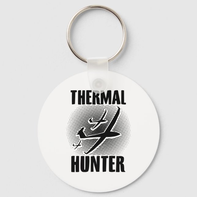 Glider Pilot | Gliding Thermic Gifts Key Ring (Front)