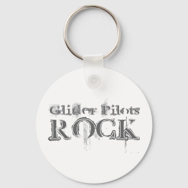 Glider Pilots Rock Key Ring (Front)
