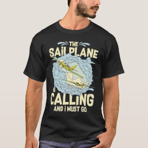 Glider Plane Pilot Flying Sailplane Training Fligh T-Shirt