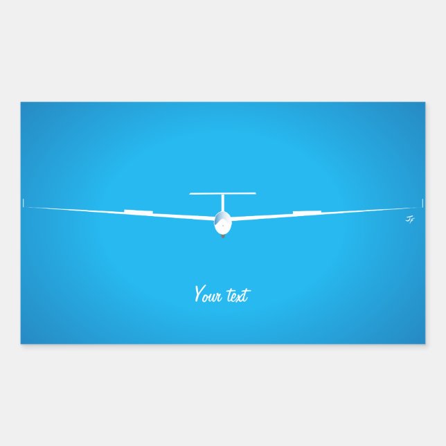 Glider Rectangular Sticker (Front)