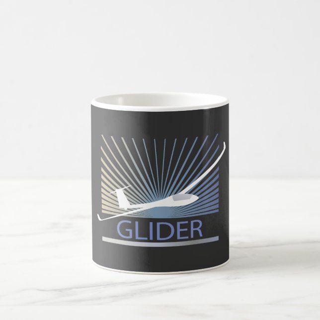 Glider Sailplane Aircraft Coffee Mug (Center)