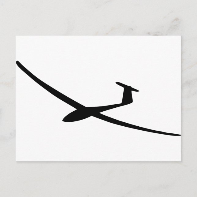 glider sailplane postcard (Front)
