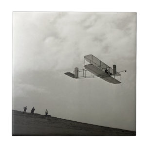 Glider Test Flight Aviation Wright Brothers Ceramic Tile