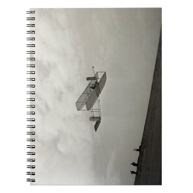 Glider Test Flight Aviation Wright Brothers Notebook (Front)