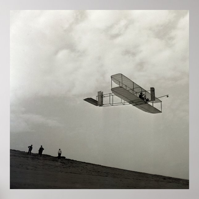 Glider Test Flight Aviation Wright Brothers Poster (Front)