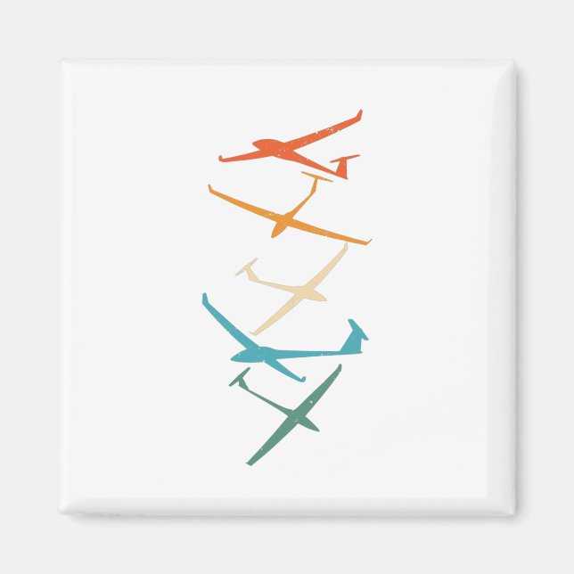 Gliders | Glider Pilot Thermals Soaring Soar Gifts Magnet (Front)