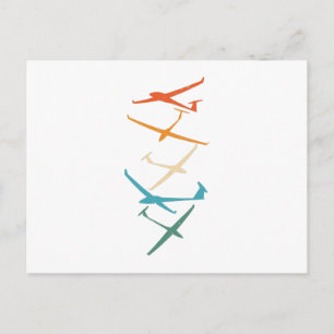 Gliders   Glider Pilot Thermals Soaring Soar Gifts Postcard