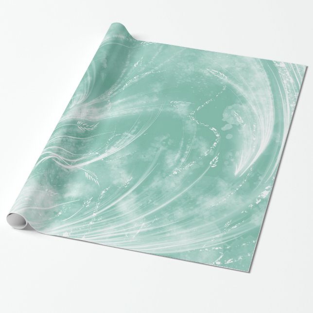 Gliding Angels - Clover  Wrapping Paper (Unrolled)