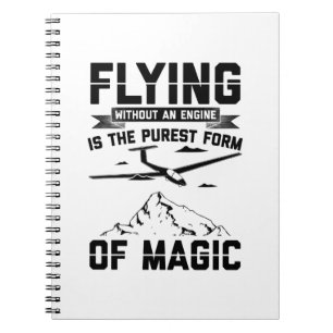 Gliding Pilot   Glider Hobby Sailplane Gift Idea Notebook