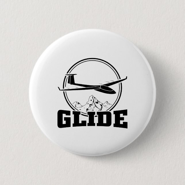 Gliding | Pilot Glider Thermals Soaring Soar Gifts 6 Cm Round Badge (Front)