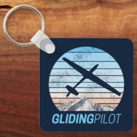 Gliding Pilot Vintage Aviator Sunset Aeroplane