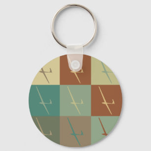 Gliding Pop Art Key Ring