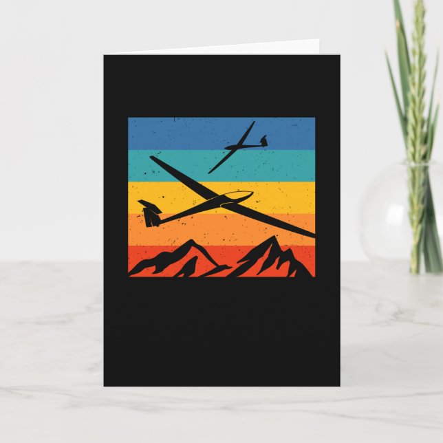 Gliding Soaring Sailplane Glider Pilot Card (Front)