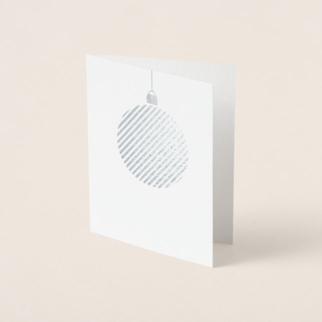 GLIMMER Holiday Card Silver (Front)