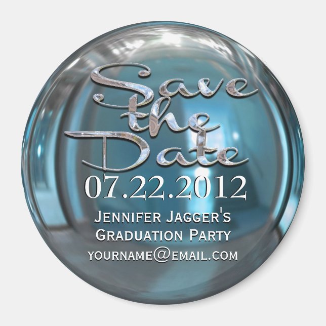 Glimmer Jasper Save the Date  Magnet (Front)