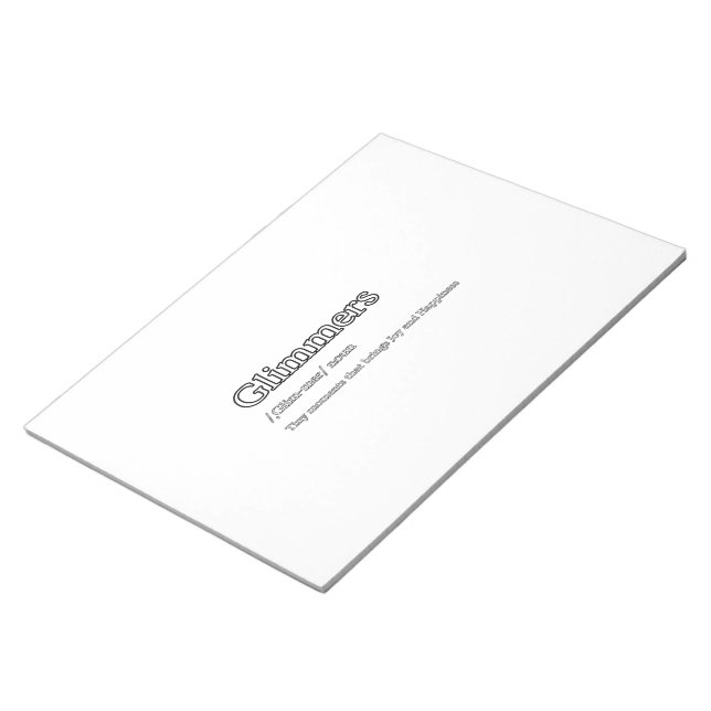Glimmer  notebook notepad (Angled)