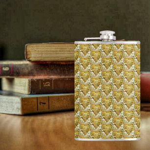 Glimmer Of Love Hip Flask