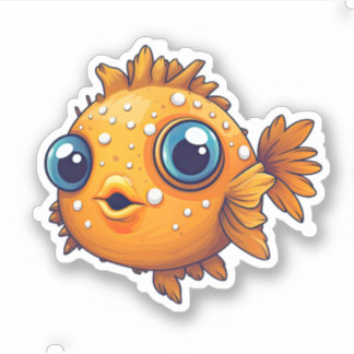 Glimmer the Golden Pufferfish