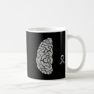 Glioblastoma Awareness Ribbon Brain Tumour Go Grey Coffee Mug