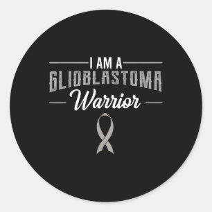 Glioblastoma Multiforme Warrior Gbm Grade Iv Astro Classic Round Sticker