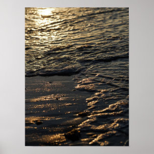 Glistening Beach Morning Poster