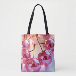 Glistening Pink Orbs Tote Bag