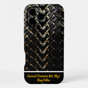 Glistening snakeskin showcasing nature's artistry iPhone 16 pro max case
