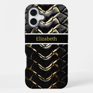 Glistening snakeskin showcasing nature's artistry iPhone 16 plus case