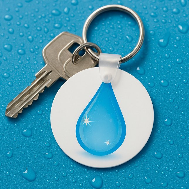 Glistening Water Drop Keychain (Creator Uploaded)