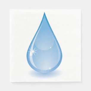 Glistening Water Drop Paper Napkins