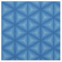 Glitch2 3D printed triangles blue tile fabrics